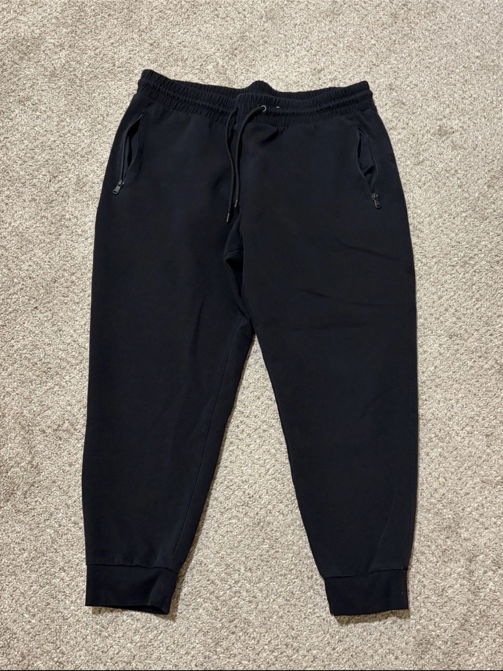 Women’s Black Jogger Pants - Comfortable Elastic Waist